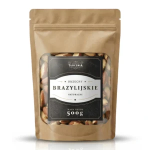 Orzechy brazylijskie naturalne 500g – świeże, surowe orzechy para bogate w selen