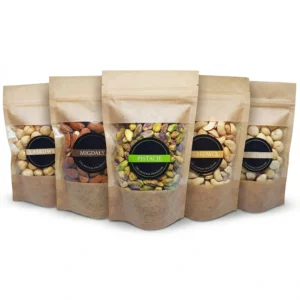Zestaw orzechów bez soli – naturalny mix premium kraft