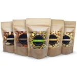 Zestaw orzechów bez soli – naturalny mix premium: pistacje, migdały, nerkowce, makadamia i orzechy brazylijskie w opakowaniach kraft