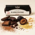 baton brownie bez cukru śliwka czekolada zdrowa przekąska bez glutenu