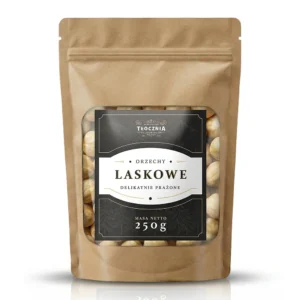 orzechy laskowe blanszowane delikatnie prażone bez soli premium w opakowaniu