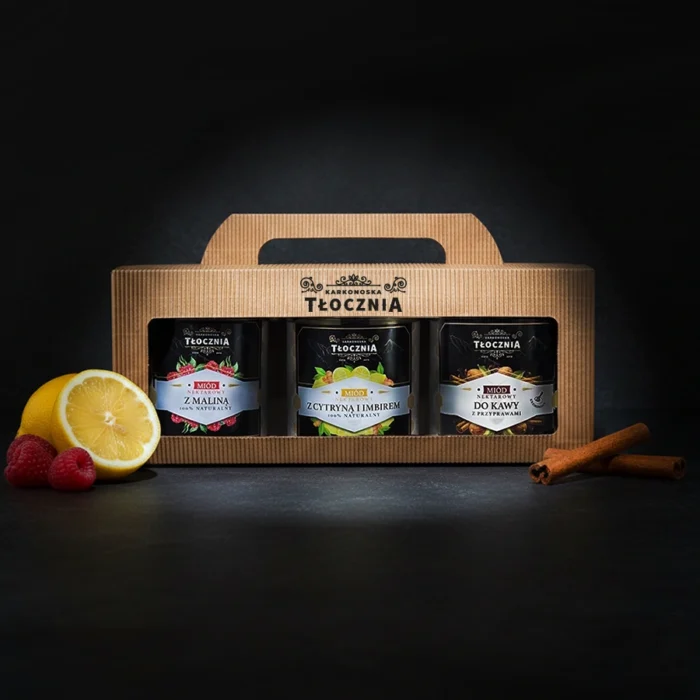 zestaw miodow na prezent tlocznia zestaw miodów na prezent