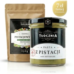 Pistacjowy zestaw śniadaniowy – pasta z pistacji i granola bez pszenicy