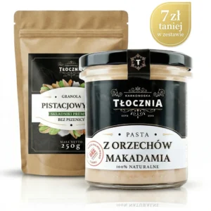 Szybkie i zdrowe śniadanie – zestaw pasta z makadamia i granola premium bez pszenicy