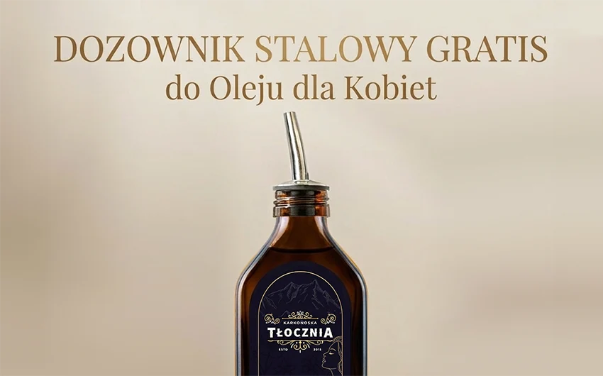 stalowy dozownik do oleju gratis