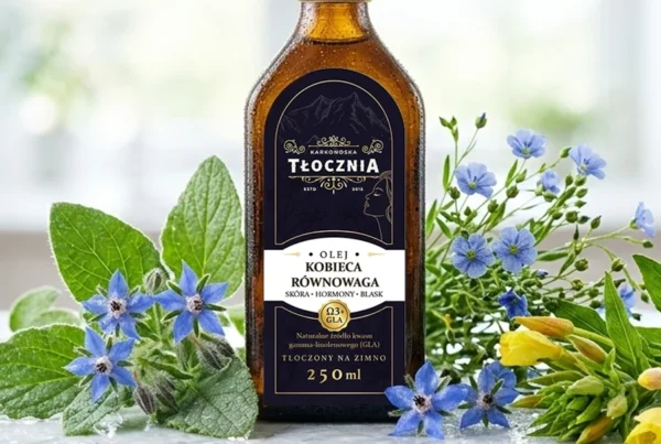 omega 3 dla kobiet po 40 olej roślinny z GLA wspierający równowagę organizmu