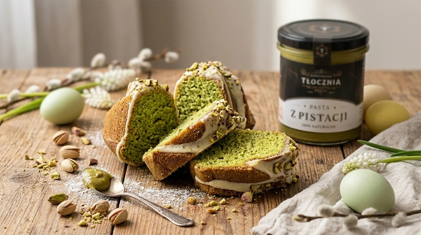 Wielkanocna babka pistacjowa przepis