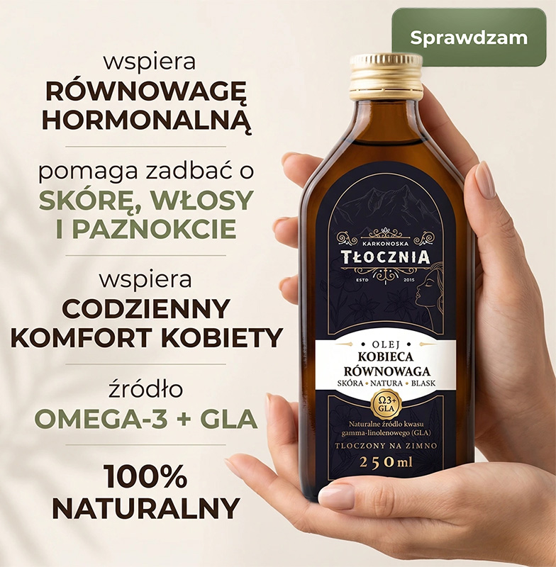 olej dla kobiet kobieca równowaga