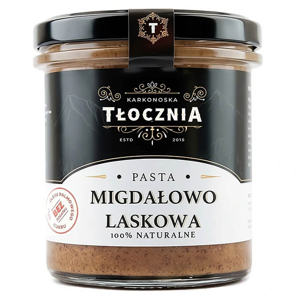 Pasta migdałowo-laskowa 100% – do słodkich dipów i sosów do owoców i deserów