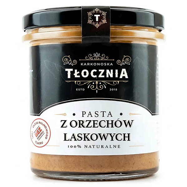 Pasta z orzechów laskowych naturalna